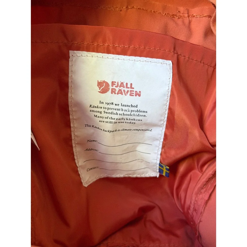 Fjallraven Backpack Kanken Mini‎ Burnt Orange Coral